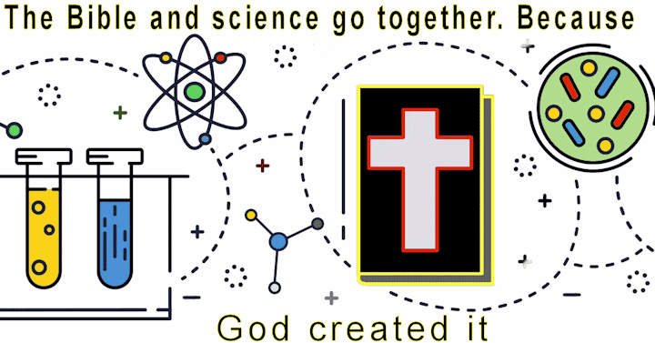 God created science. We are trying to figure out what He created, and how He did it.